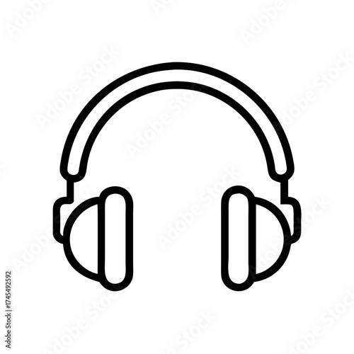 headphones isolated on white background
