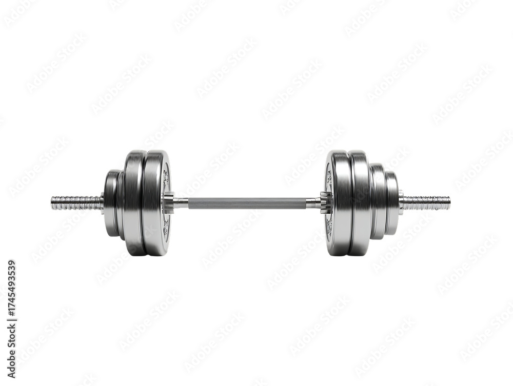 Fototapeta premium weigh barbell heavy gym workout equipment