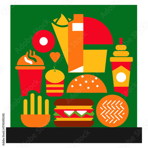 fast food and drink