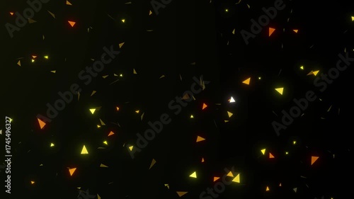 Green Particle Background Animation with Glowing Lights and Luminous Effects for Vibrant Visual Displays and Motion Graphics