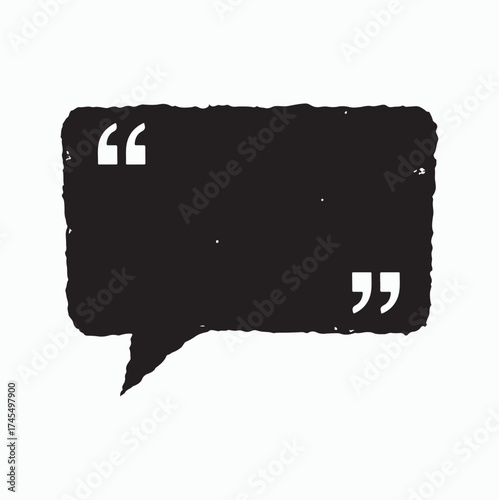 Thought Bubble: A vintage-style speech bubble, rendered in a monochrome aesthetic, offers a blank canvas for thoughts, ideas, and expressions, invoking the power of communication.