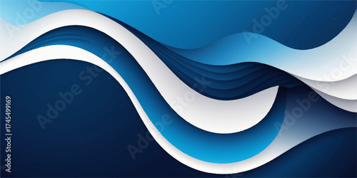An abstract blue wave vector illustration features a curve and line pattern creating a water-like design for a digital wallpaper backgrounds