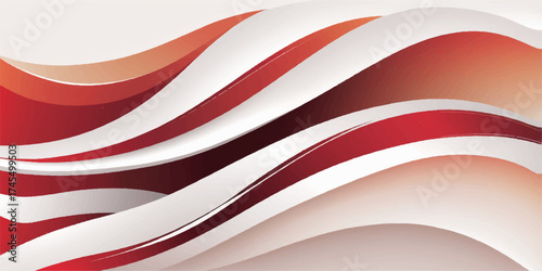 Close-up of a red and white satin ribbon with stripes, suggesting a flowing pattern and colorful patriotic banner design