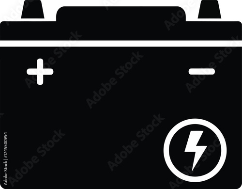 Modern battery icon vector graphic scalable electricity power symbol eps