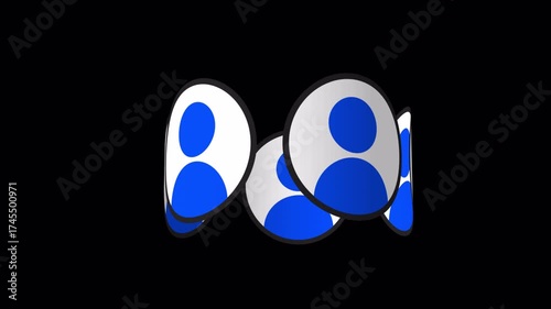 Focusing on the Social Media Icon – Animation Alpha Loop