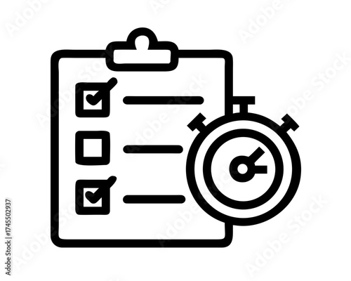 Checklist with timer