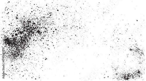 Dirty or dust film grain speck grit grunge overlay on white background grain noise dust film grain speck grit grunge overlay on white background grain noise particles grit, and dirt overlay. Vector il