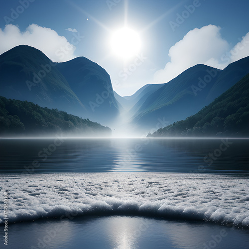 sunrise over the mountains