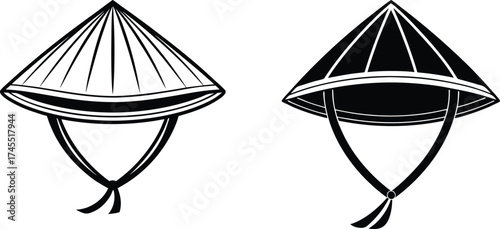 asian conical hat
