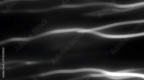 Abstract Black and White Blurred Light Motion Background — Moody Cinematic Texture