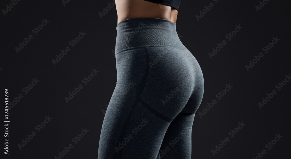 Fototapeta premium Female body shape sportswear fitness athletic apparel