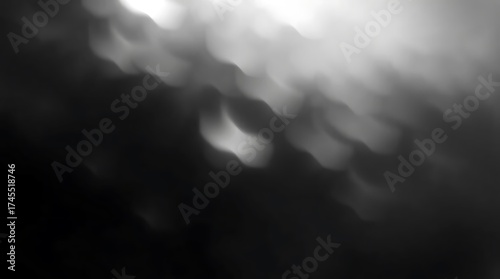 Abstract Black and White Blurred Light Motion Background — Moody Cinematic Texture