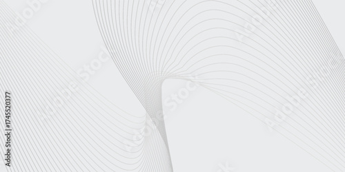 Aesthetic modern Abstract vector background with black wavy lines. EPS10