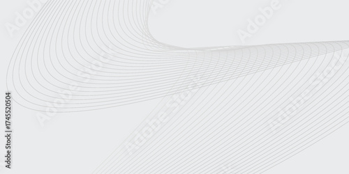 Aesthetic modern Abstract vector background with black wavy lines. EPS10