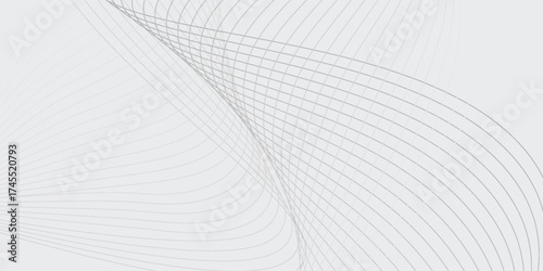 Aesthetic modern Abstract vector background with black wavy lines. EPS10