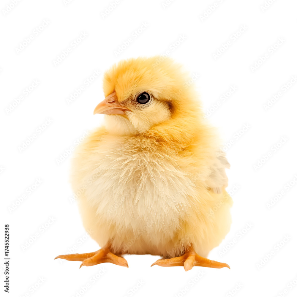 Obraz premium baby chicken isolated on white background