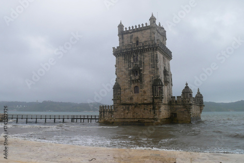 The Belem tower is historic landmark in portugal