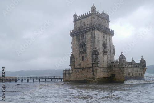 The Belem tower is historic landmark in portugal