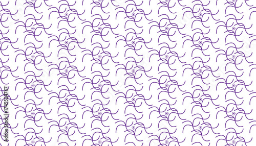 Organic shape art deco seamless pattern design
