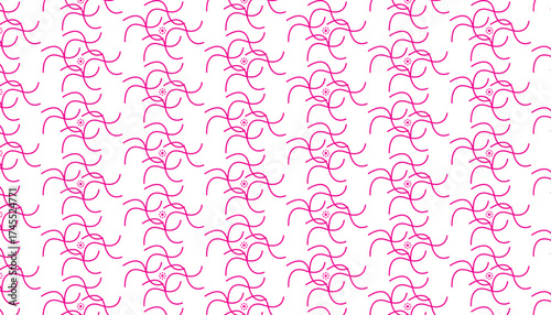 Organic shape art deco seamless pattern design
