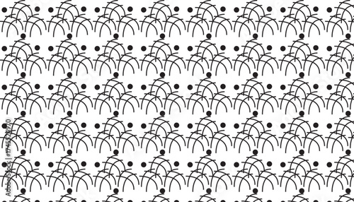 Seamless pattern of a black and white geometrical background
