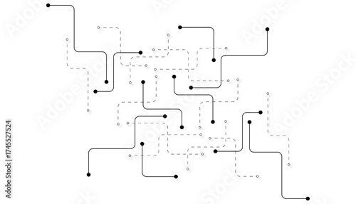 Abstract background with technology circuit board texture. Modern electronic motherboard texture. Creative idea for internet technology. Tech concept for header, web banner, website, presentation.