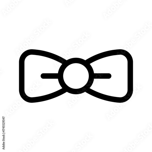 ribbon vector icon, hair clip