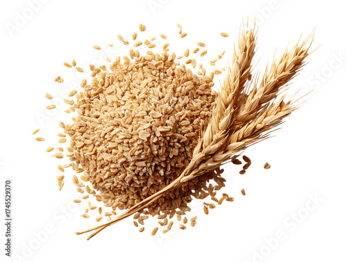 wheat bran detailed natural texture composition