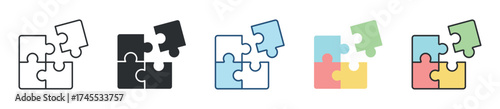 Complementary Icon Set Multiple Style Collection