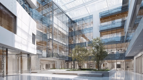 modern office building