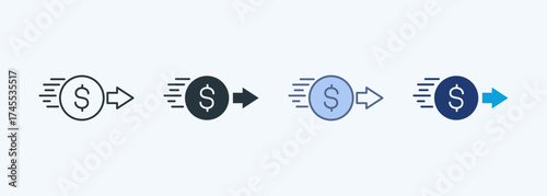 Instant Transfer Icon Multiple Style