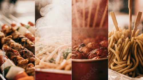 street food background