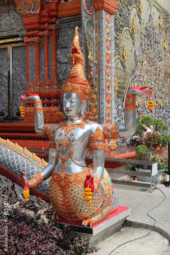 Deva statue in Wat Sridonmoon, Chiang Mai Province, Northern Thailand.