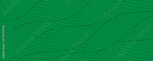 farm green banner, organic abstract background with fields. wavy green lines, natural organic products. ecology background.