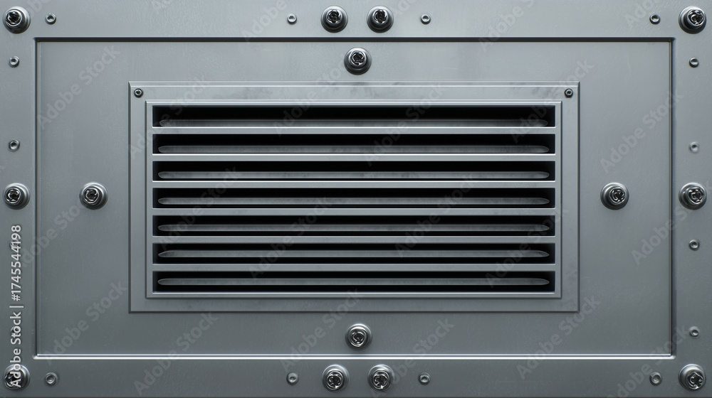 Fototapeta premium A metal grate with holes in it