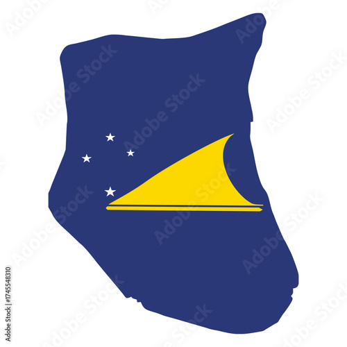 map of Tokelau flag