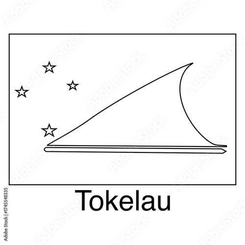flag of Tokelau line