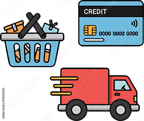 Essential elements for online shopping and convenient home delivery se