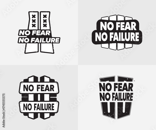 Typographic t-shirt design with some variants of motivational quotes
