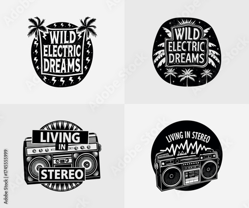 Typographic t-shirt design with some variants of motivational quotes