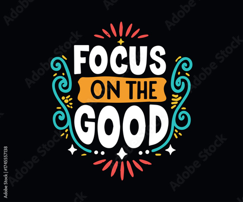 Typographic t-shirt design with some variants of motivational quotes