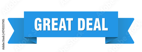 great deal ribbon isolated on transparent background. great deal ribbon