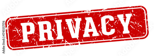privacy rectangular sign. privacy stamp