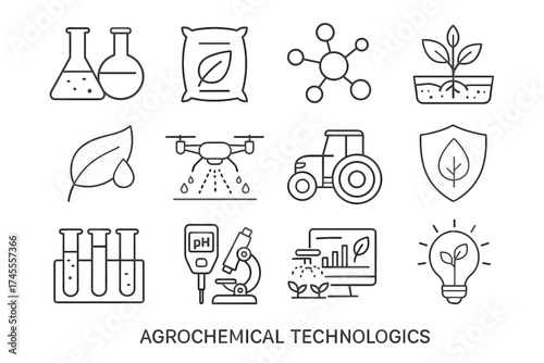 Herbal Medicine and Wellness Icon Set