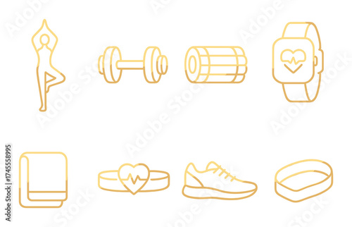 Safety icons: construction, health, and safety equipment symbols on black background.