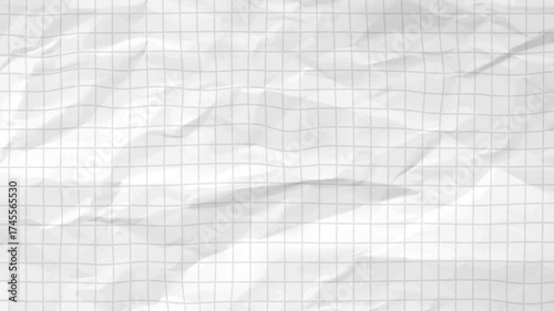 Crumpled Grid Paper Texture Animation, 4K video quality