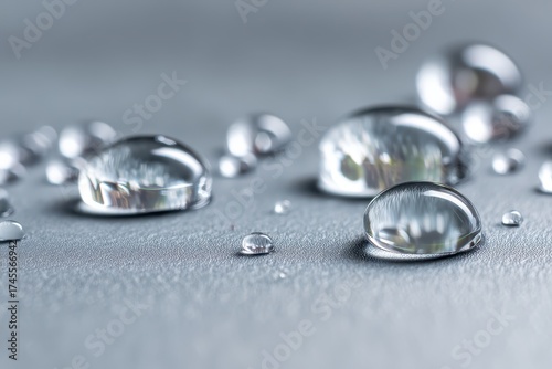 Water droplets scattered on...