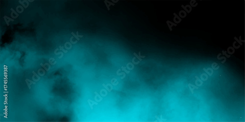 Blue smoke cloud on black transparent background. background of smoke vape, smoky illustration, transparent smoke brush effect cumulus clouds, vector art. Blue cloudy night sky.