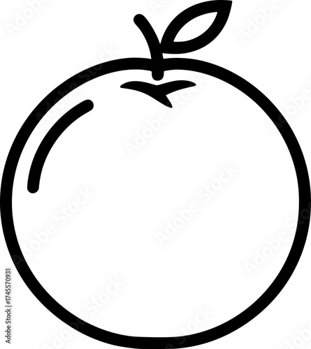 Tomato Icon Outline Vector