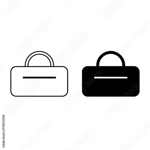Vector art of bag icon